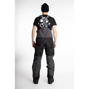 M's Treeline Bib Pant - Black/Grey/Red - Kuori