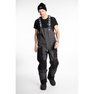 M's Treeline Bib Pant - Black/Grey/Red - Kuori