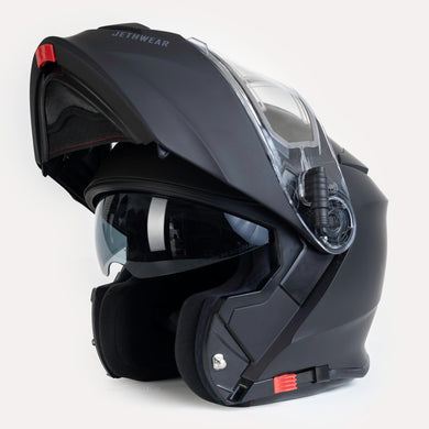 Flip Up Helmet - Black - Lämmitettävä visiiri