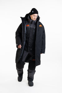 PIT COAT Lämmittelytakki - Black/Orange