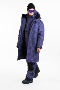 PIT COAT Lämmittelytakki - Purple TieDye