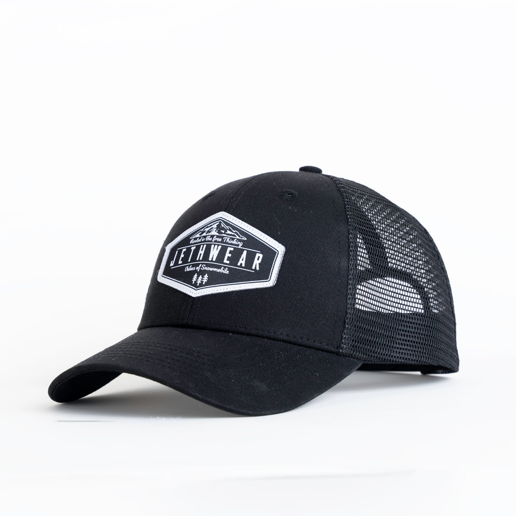Jethwear Trucker Cap - Black/White
