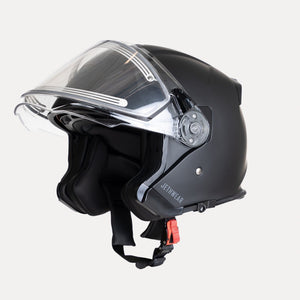 Trail Helmet Sähkövisiirillä - Black/Grey