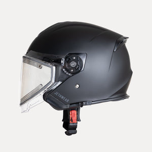 Trail Helmet Sähkövisiirillä - Black/Grey