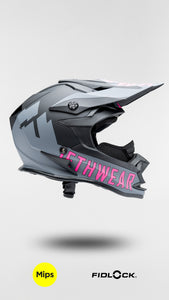 Phase Helmet - Black/Grey/Pink